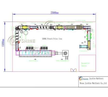 High Productivity Wheat Frozen French Fries Production Line for Potato Processing