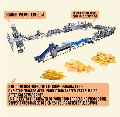 High Productivity Wheat Frozen French Fries Production Line for Potato Processing